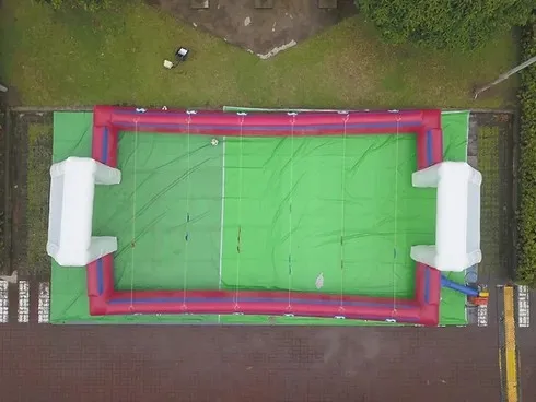 Inflatable Foosball Table Soccer Freestyle Human Table Football for Trampoline Park Use