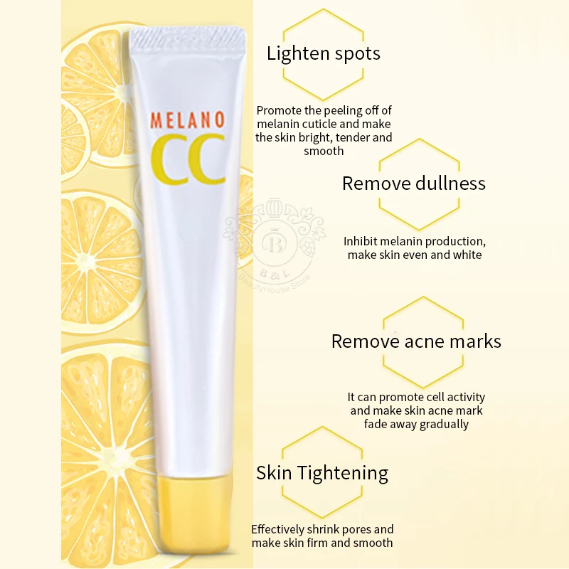 Facial serum facial essence WEN Rohto Melano CC Serum Acne Removal Printing VC To Remove Acne Printing Repair Female Fade Spot Facial Beauty Liquid VC 20ml