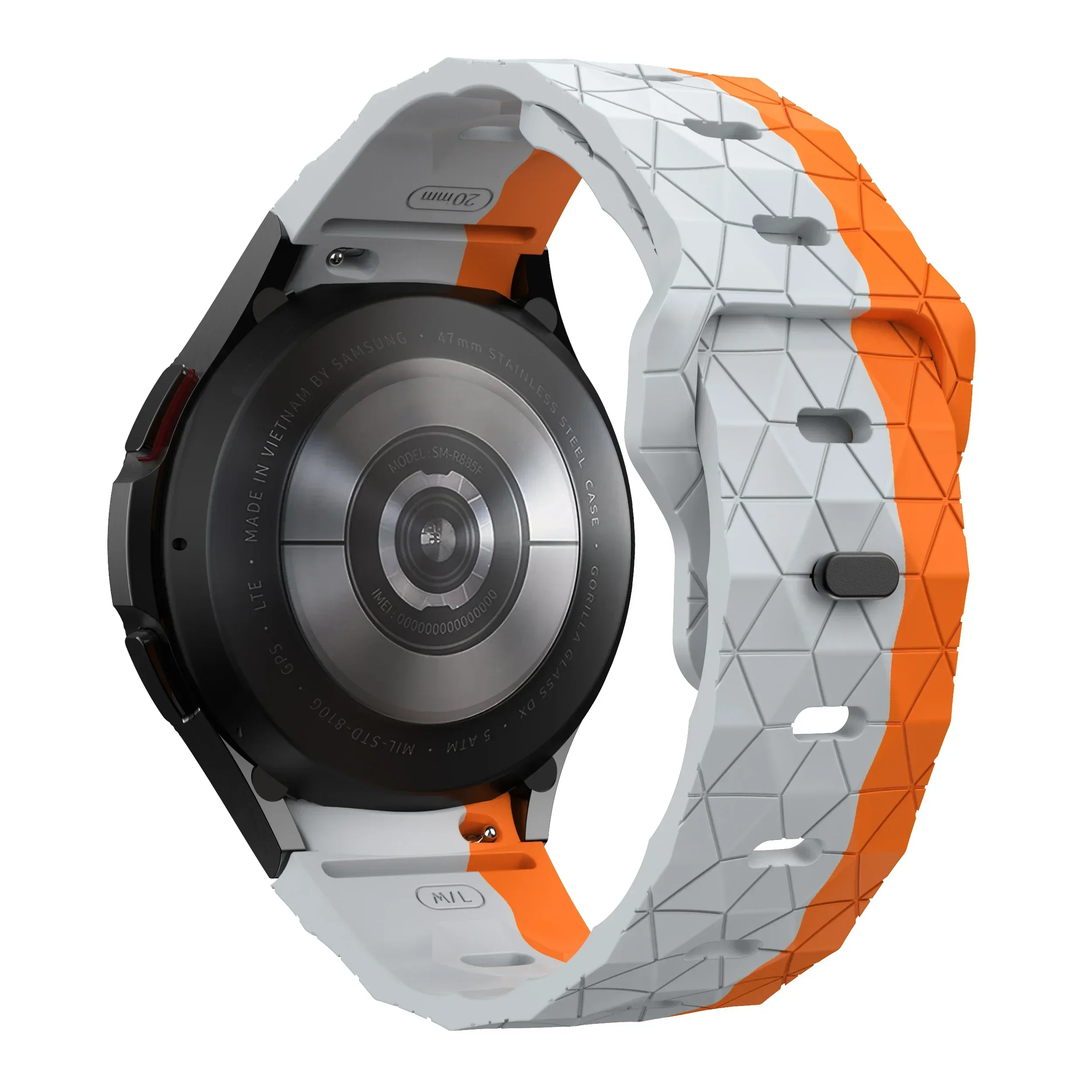Premium Sports Silicone Smartwatch Band - Universal Fit, Multiple Sizes