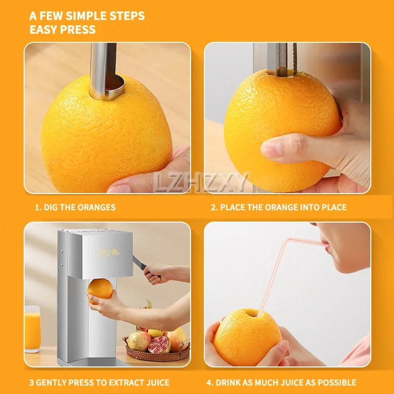 Commercial Electric Orange Juicer Extractor Machine 150W Fresh Juice Blender Good Juicer Multifunction Fruit Meat Juice Blender 5