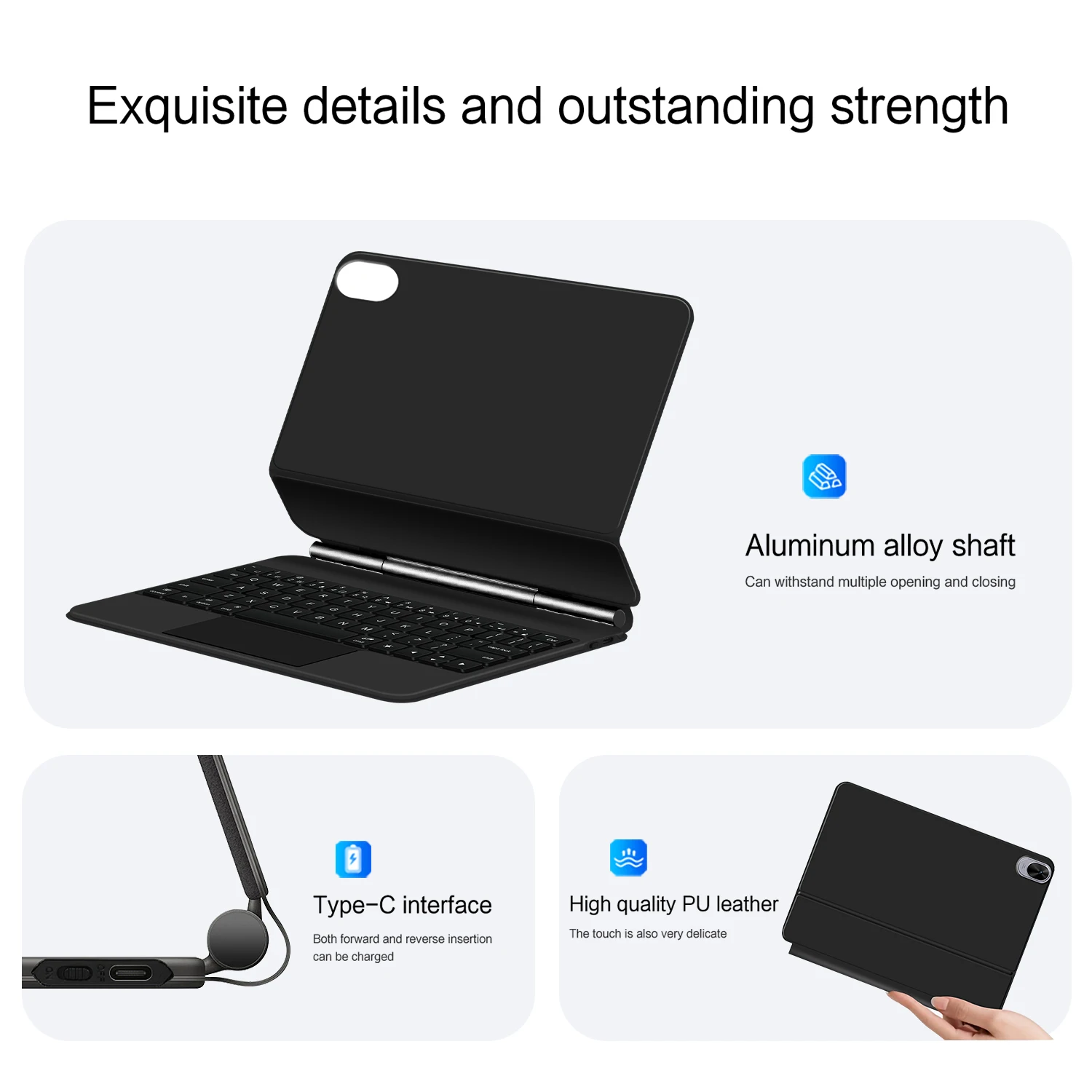HUWEI Folio Magic Keyboard for Huawei MatePad 11.5 S MatePad 11.5S 11.5" Tablet Case Smart Floating Design Keyboard Cover