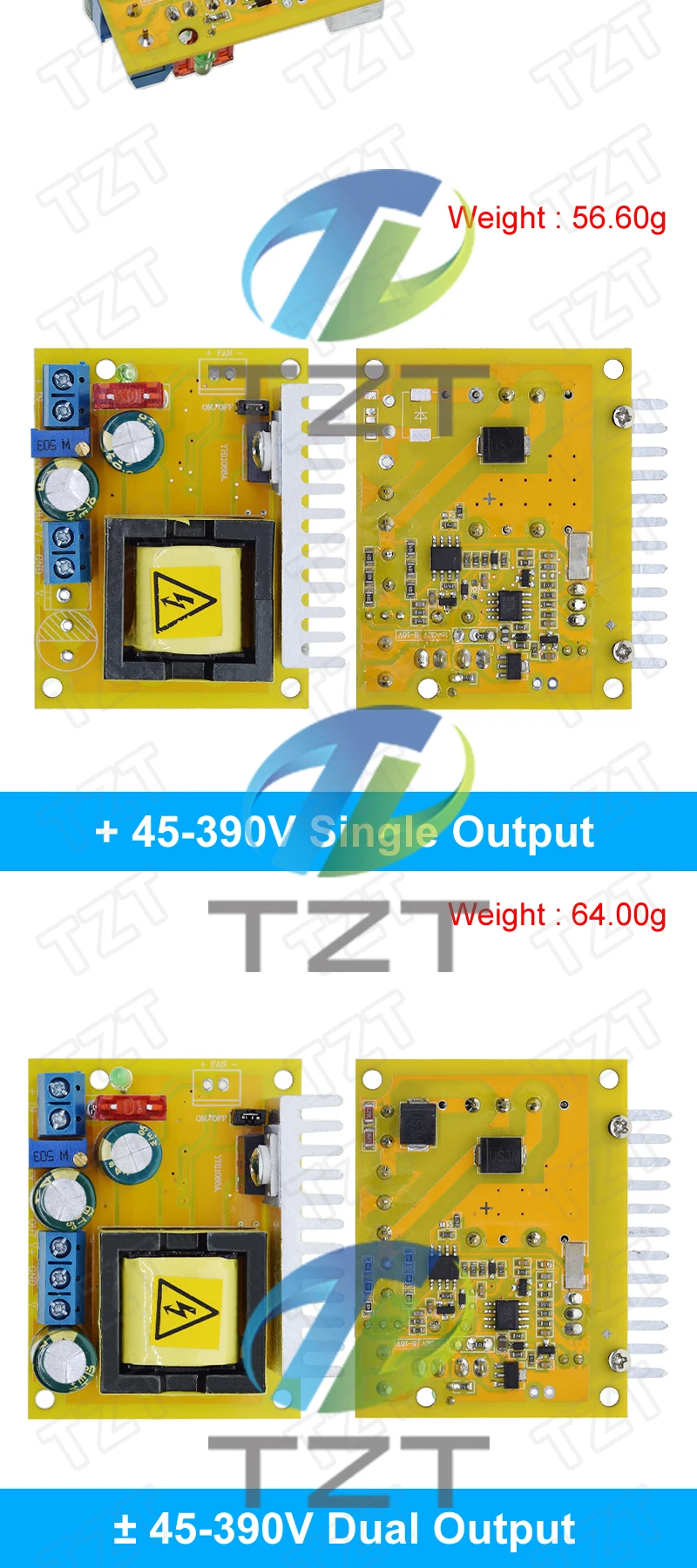 TZT 1/3PCS 8-32V zu 45-390V DC-DC Boost Converter Step Up Netzteil modul Hochspannung ZVS Kondensator Lade Bord – Detail 6
