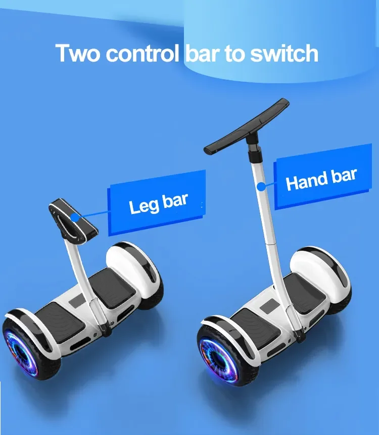 3610 Inch 2 Wheel Self Balancing Electric Scooters with Handle Kids Adult Smart Handle Leg Bar Hover Boards