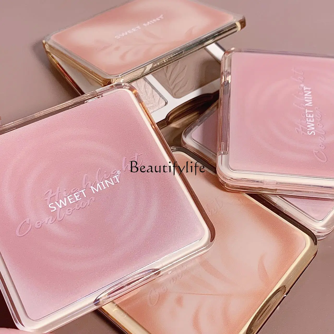 

Four-Color Repair Highlight-Body Plate Matte Brightening Glitter Plate