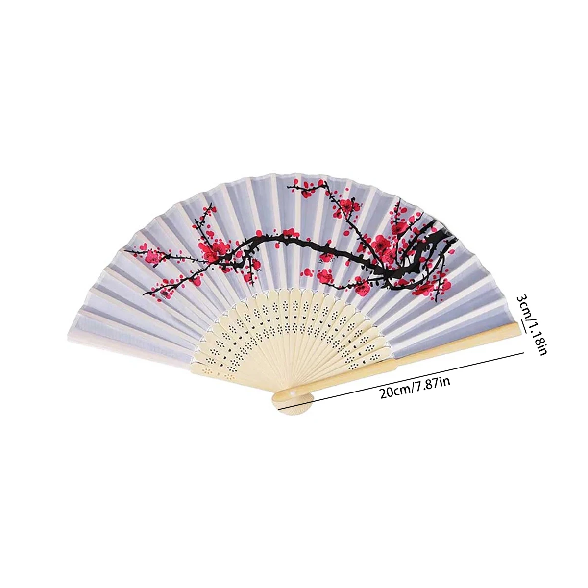 Silk Fans Fancy Chinese Silk Bamboo Hand Held Folding Cherry Blossom Wedding Party Fan Traditional Chinese Dance Fans folding fan,hand fan,silk fans