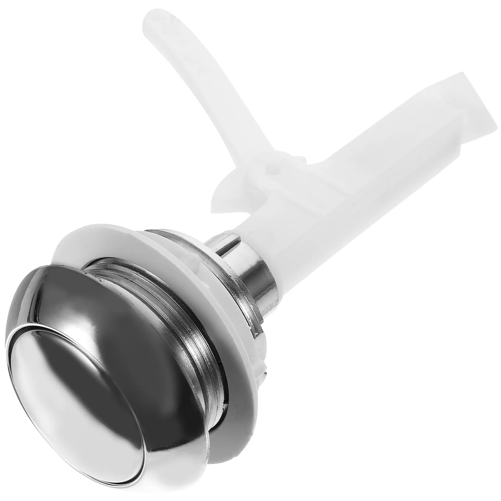 

Cabilock Toilet Button Water Valve Tank Flushing Universal Flush Replacement Single Cistern Push Round Abs