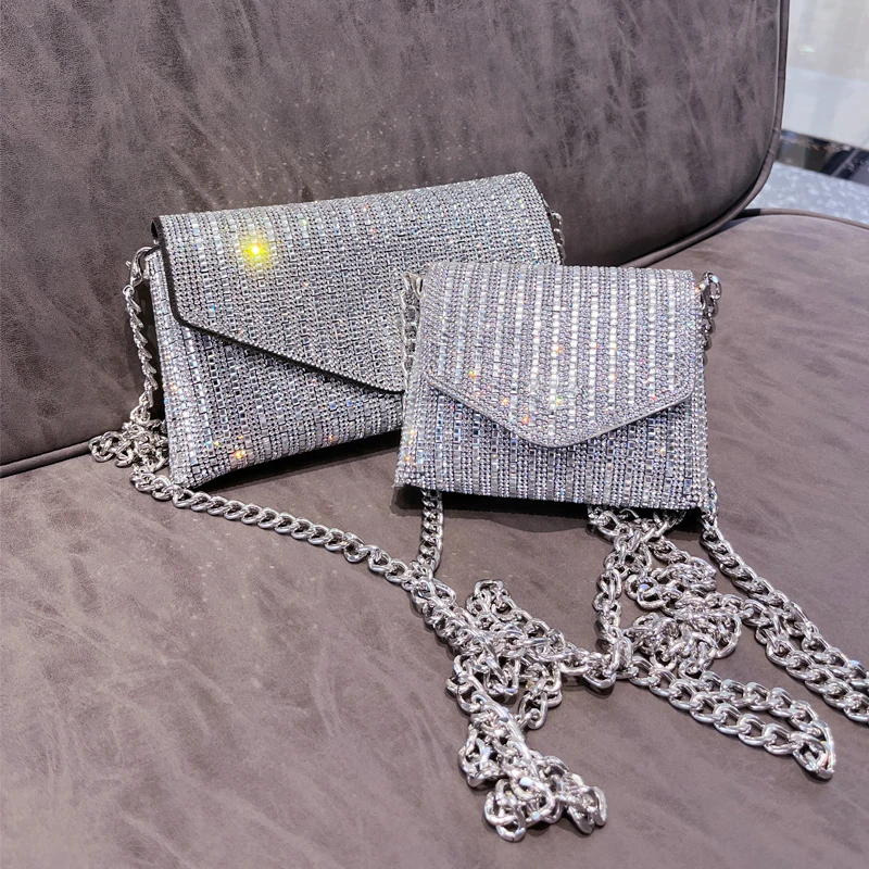 Crossbody Bag Women Shoulder Bag JIOMAY Mini Shoulder Bag for Women Designer Purses and Handbags Bling Rhinestone Clutch Bags Girls Chain Crossbody Bag