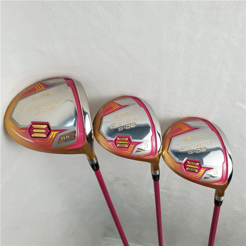 Women Golf clubs HONMA S 06 4star Compelete club set Driver 3/5 fairway