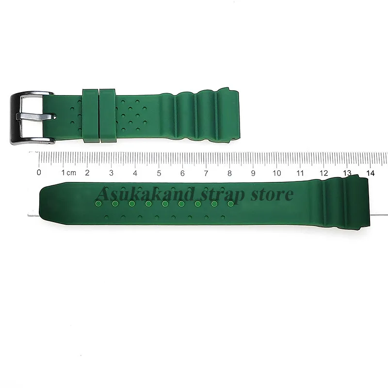 Silicone Waterproof Watch Strap Replacement - Men's Diving Wristband Accessory