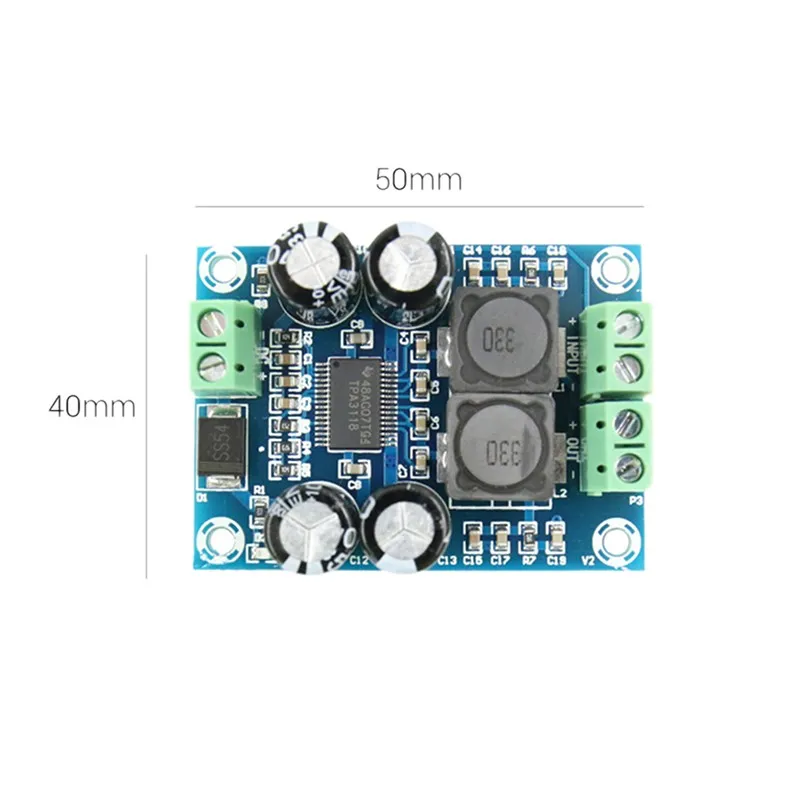 디지털 앰프 보드 AMP DC 10-24V 모듈, PBTL 모노 서브우퍼, 60W, TPA3118