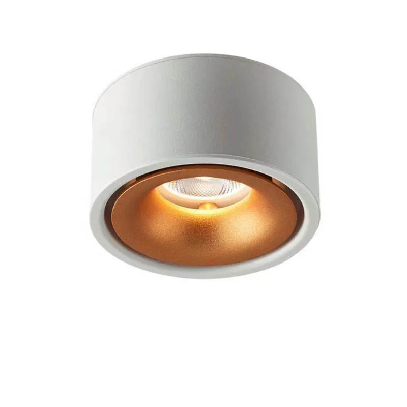 Dimmable LED 표면 장착 Downlight COB 스포트라이트 천장 조명 7W 10W 12W 15W 표면 장착 Downlight 110V 220V