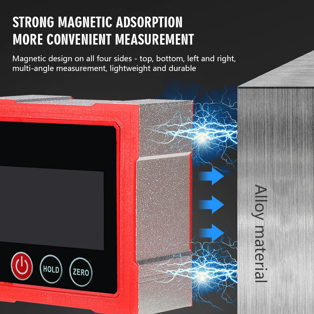 Digital Protractor Magnetic Laser Inclinometer Angle Gauge