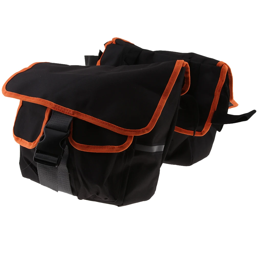 Durable Motorcycle Saddlebags Panniers Rear Seat Carrier Hand Bag Kit Waterproof Saddle Organizer Accessories