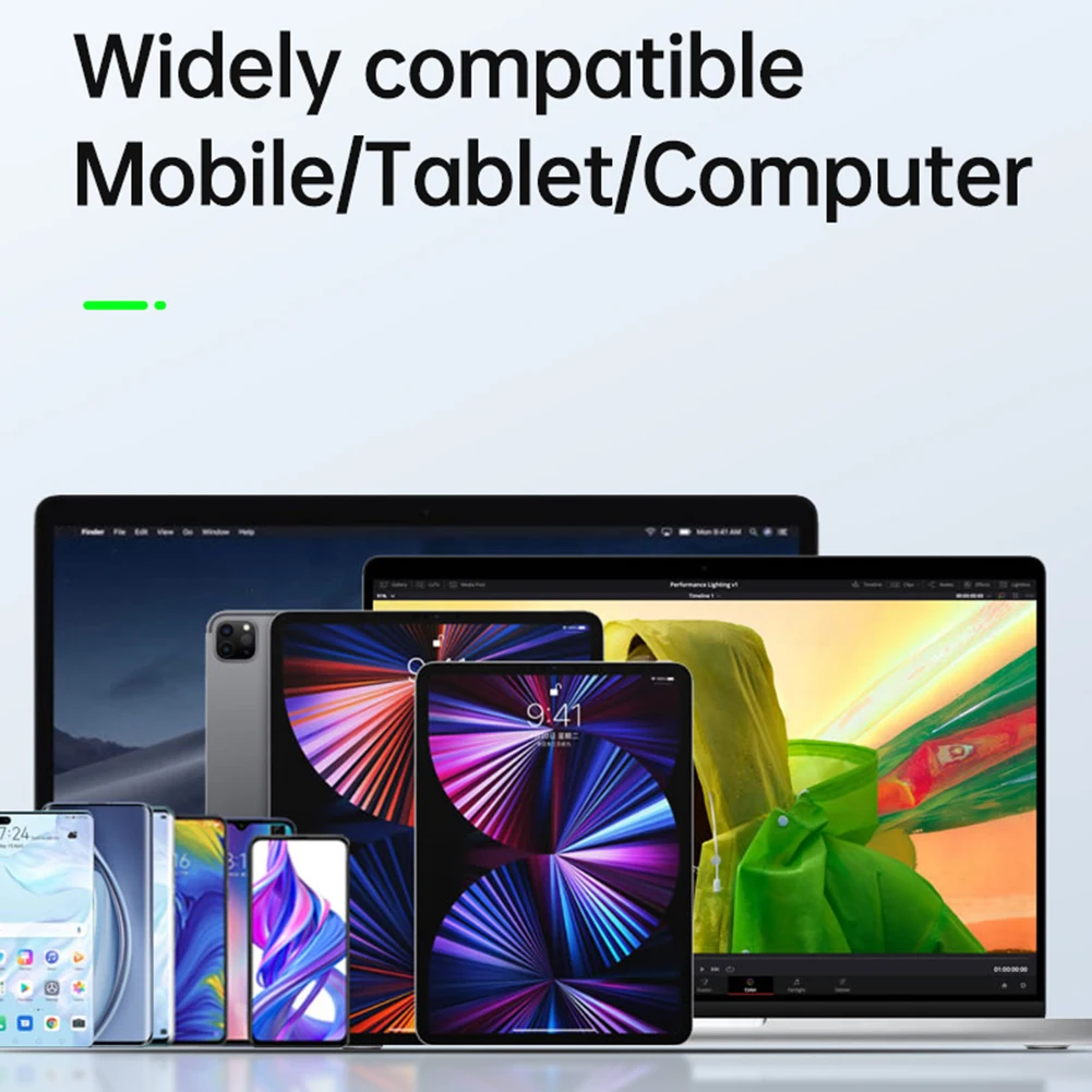 3-in-1 게임폰 사운드 카드 Type-C 3.5mm 게임폰 오디오 보드 나일론 휴대용 24Bit 96Hz 고해상도 액세서리