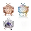 Storage Jar European Style Glass Tripod Butterfly Transparent Storage Tank Fruit Bowl Candy Jar Sugar Jar Spice Jar Ashtray 4
