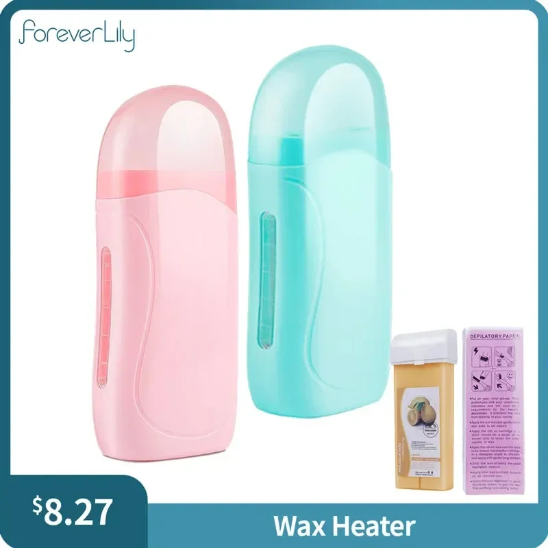 foreverlily3in1PinkRollOnDepilatoryWaxHeaterFaceBodyHair