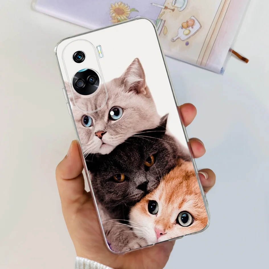 Stylish Pattern Soft Silicone Clear Back Cover
