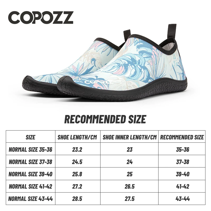COPOZZ Summer Aqua-shoes Quick-Dry Water Shoes Breathable Wading Upstream Shoes Antiskid Outdoor Sports Shoe Beach Pool Slippers