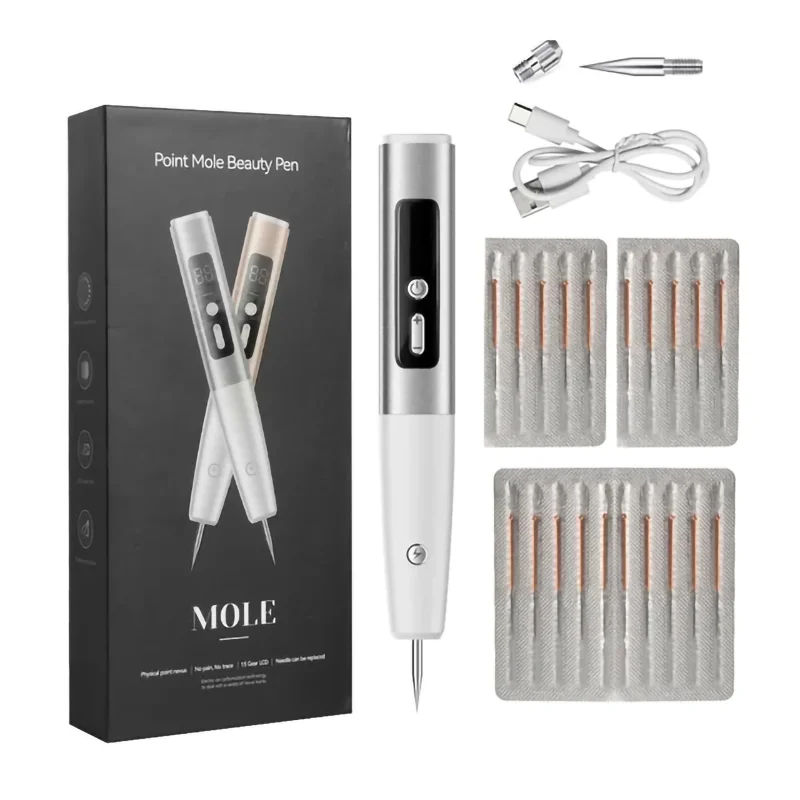 Plasma Pen Mole Blackhead Warts Dark Spot Black Acne Woman Dot Nevus Blemish Pimples Remover 15 Gears for Face Body Skin blackhead remover,skin tag removal tool,acne remover,facial pore cleanser,skin tag removal pen,laser skin treatment