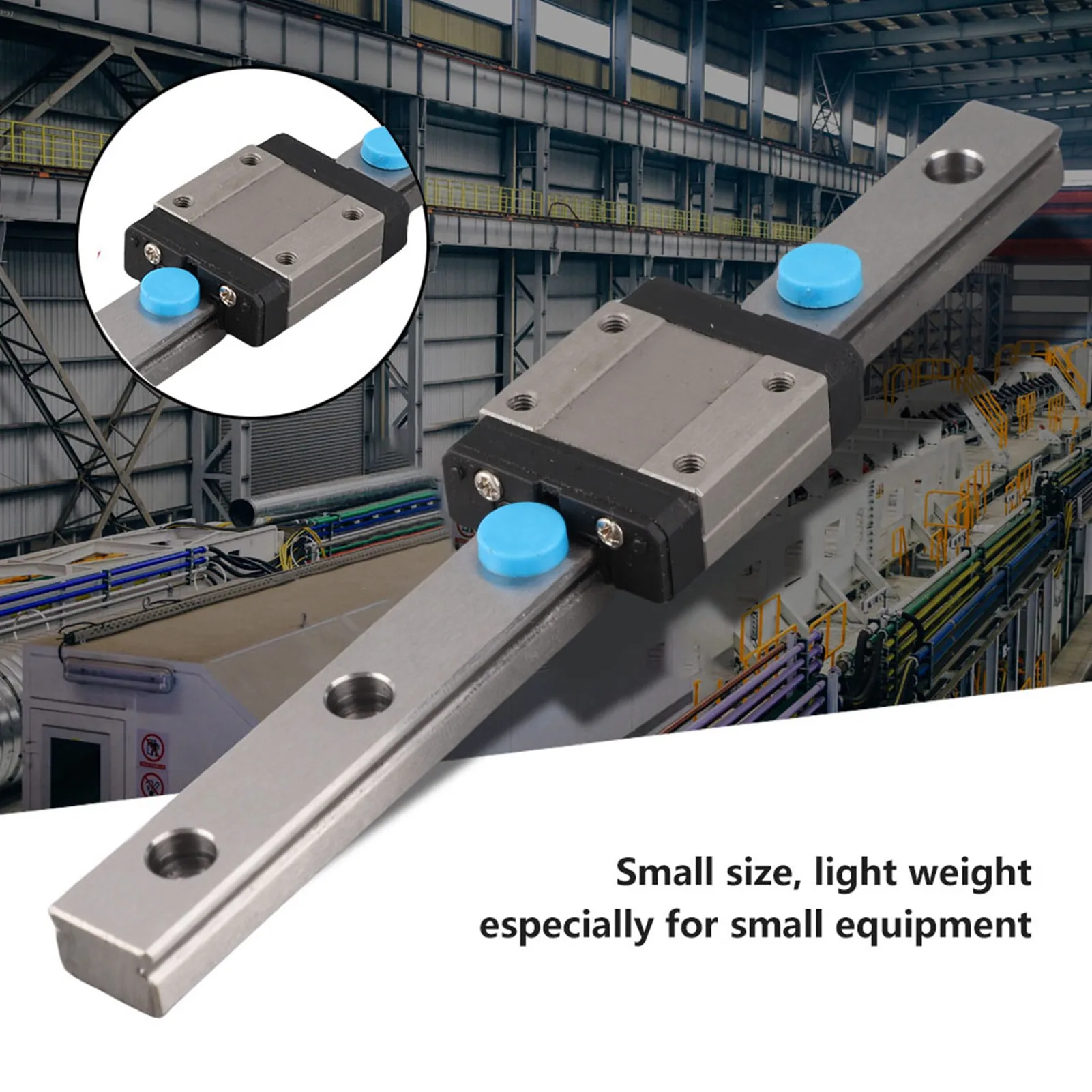 Miniature Linear Rail Carriage Slide Block, 12mm Width