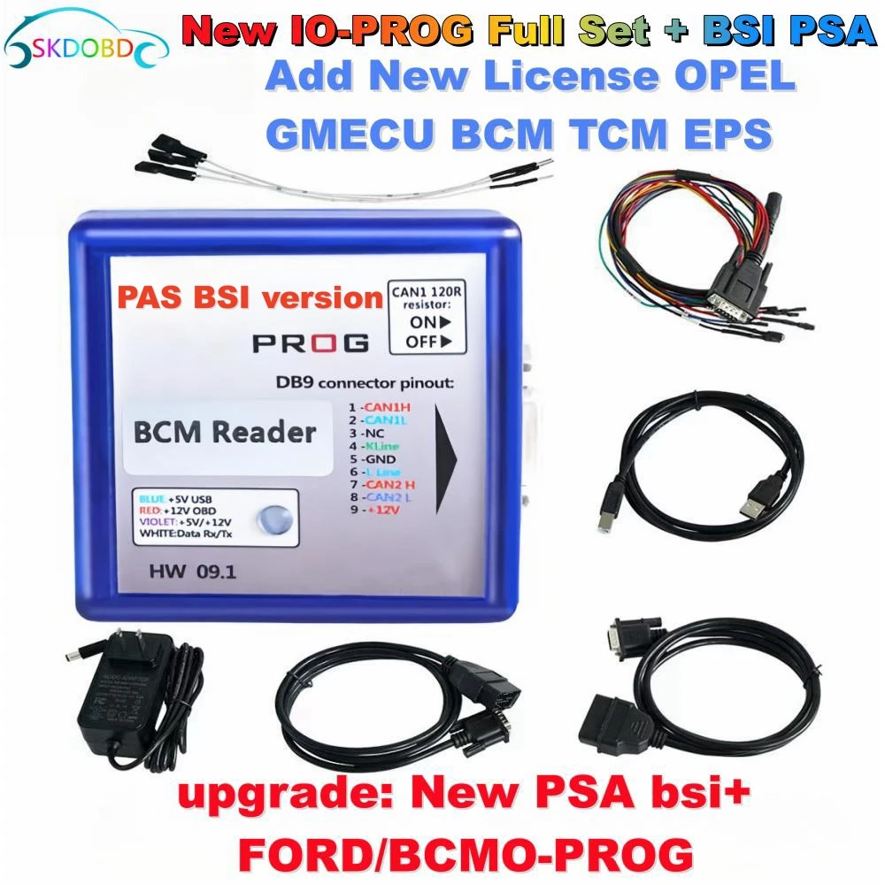 IOPROGECUProgrammerToolBCMeEPSBSIPSAConectorBD9PinoutES