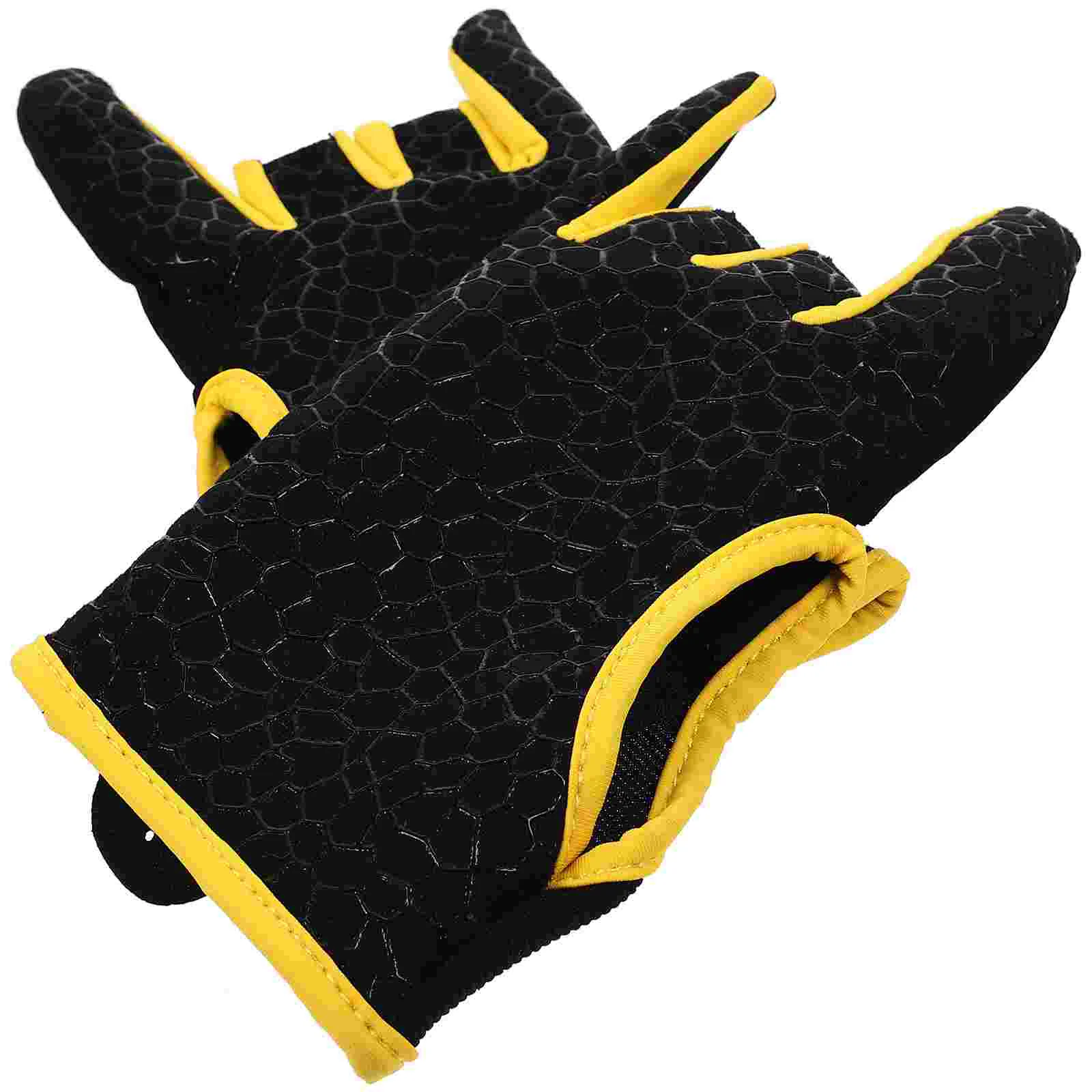 Gloves for Men Breathable Professional Bowling Fingerless Anti-slip Sports Fitness