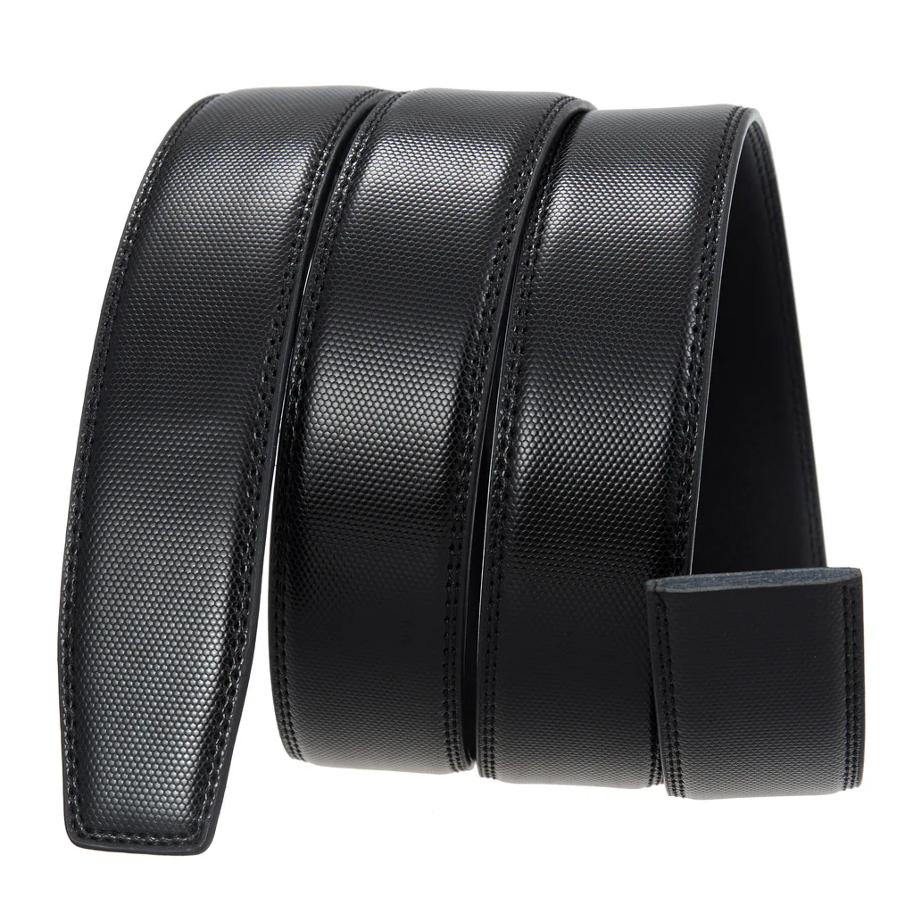 

Men Belts Strap Genuine Cow Leather Luxury Gift Formal Ceinture Homme Business Cowboy Waistband Trouser Ratchet No Buckle