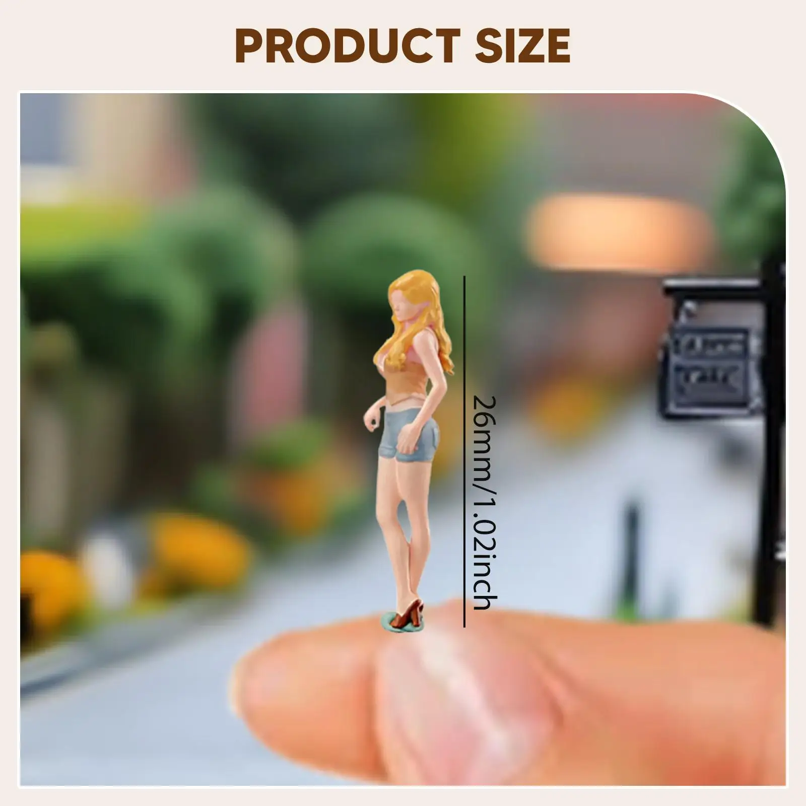 1/64 Miniature Figure 1:64 Scale Resin Standing Hand Painted for Photography Micro Landscape Diorama Accessories Decoration 1/64 Miniature Figure 1:64 Scale Resin Standing Hand Painted for Photography Micro Landscape Diorama Accessories Decoration