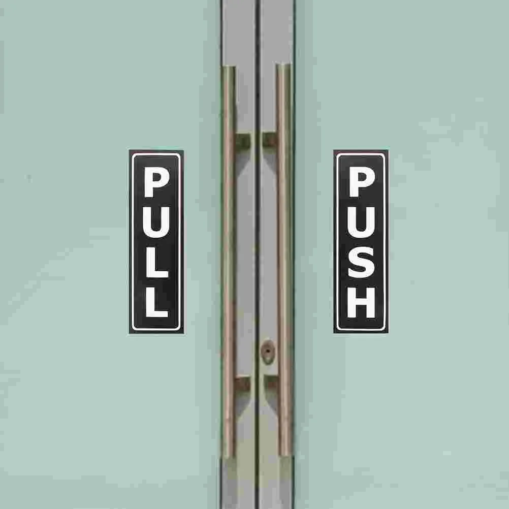 

8Pcs Push Pull Door Stickers Creative Pull Push Door Sticker Signs Universal Door Opening Sign Stickers