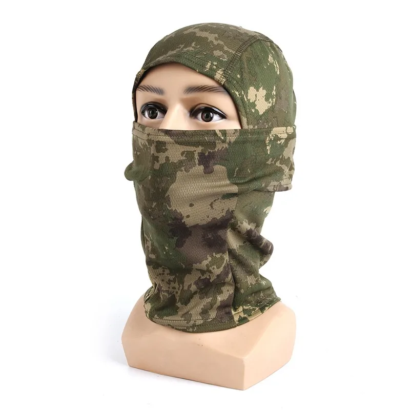 Camouflage Balaclava 3D Face Mask Hunting Fishing Ski Cycling Headgear, hunting accessories