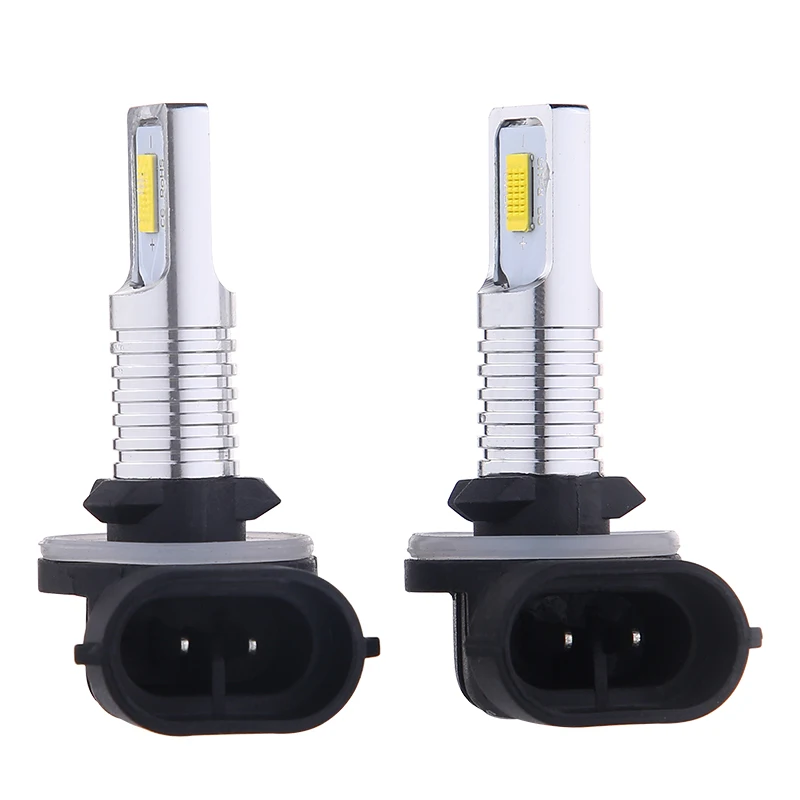 2Pcs H27 Led 881 Led Car Headlight H27W2 12000LM 6500K White Car Fog Light Front Head Driving Running Lamp Auto 12V H27W/2 H27W led car lights led lights led headlights led car headlights car headlamps