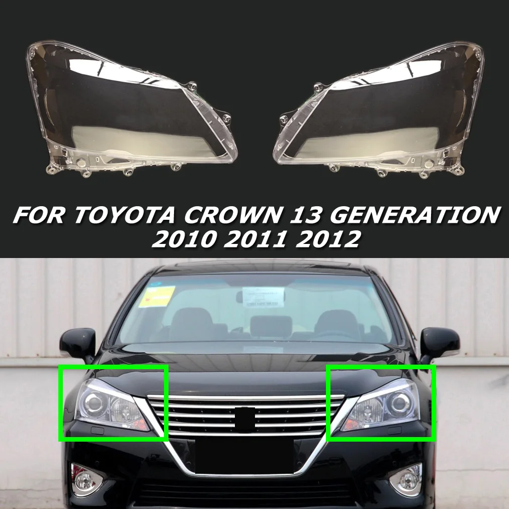 

Fit For Toyota Crown 13 Generation 2010 2011 2012 Headlight Lens Cover Transparent