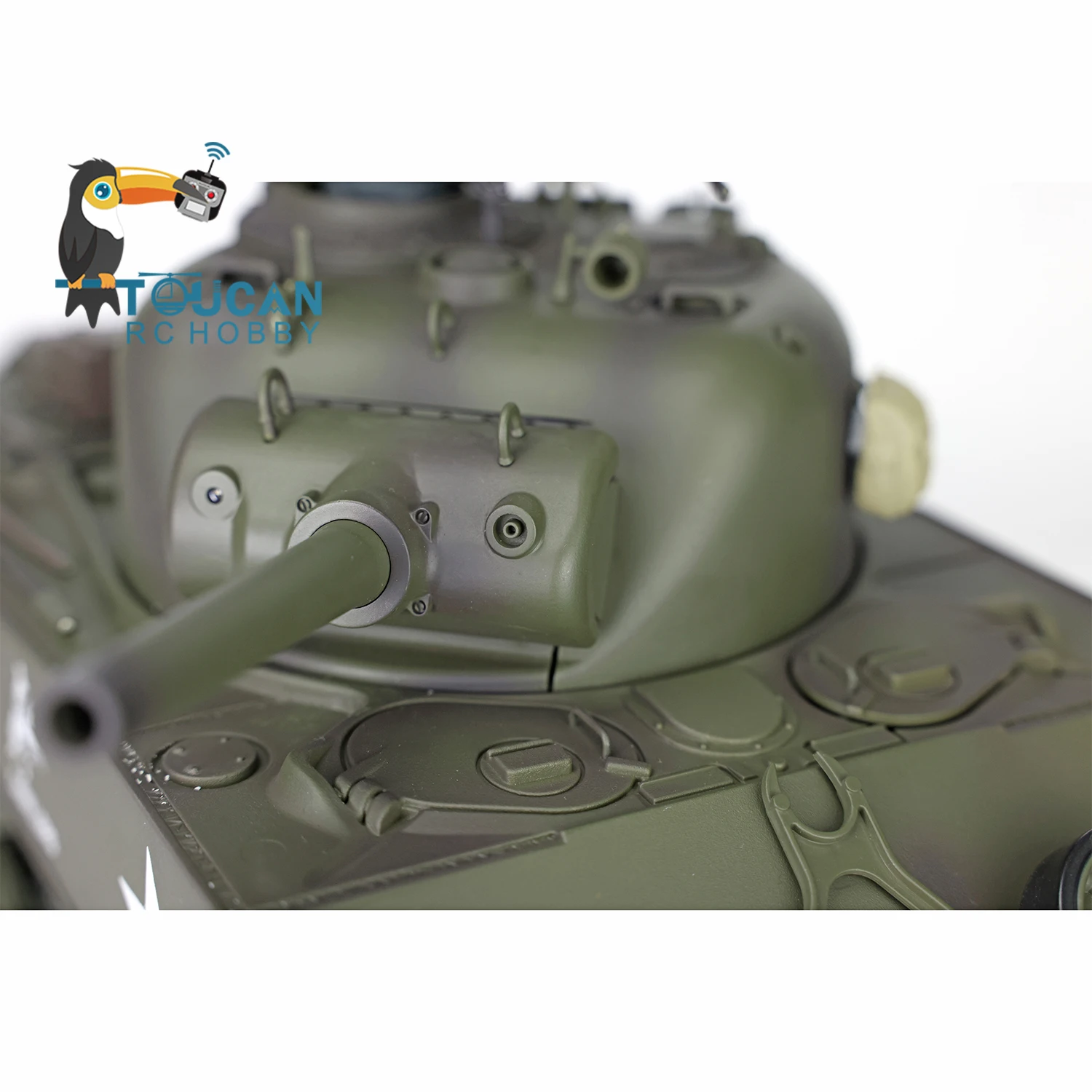 3841-10 1/30 ölçekli Sherman M4A3 vs Pershing M26 kızılötesi savaş tankları müca