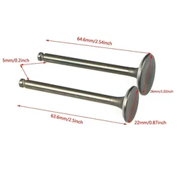 High - Performance Motorcycle Intake and Exhaust Valve Set for Motocross (YBR - 125)