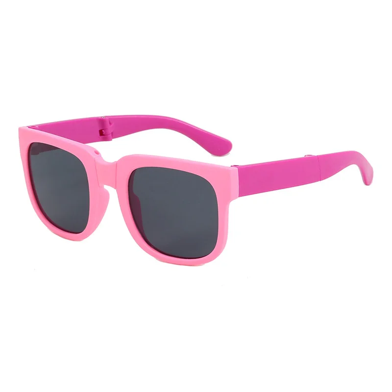 Folding Fashionable UV Resistant Baby Sunglasses New Box Art Children's Glasses Trend