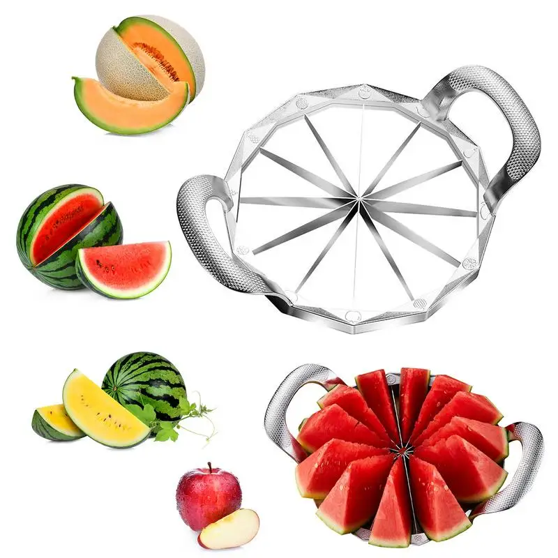 

Large Size Watermelon Slicer Flower Windmill Shaped Melon Knife Cantaloupe Watermelon Cutter Convenient Kitchen Cooking Cutting