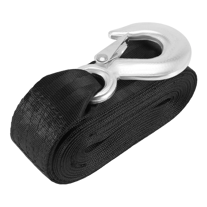 Boat Trailer Winch Strap Replacement With Hook For Boat, Fishing Jet Ski,Towing Replacement Securing Tie Down Marine