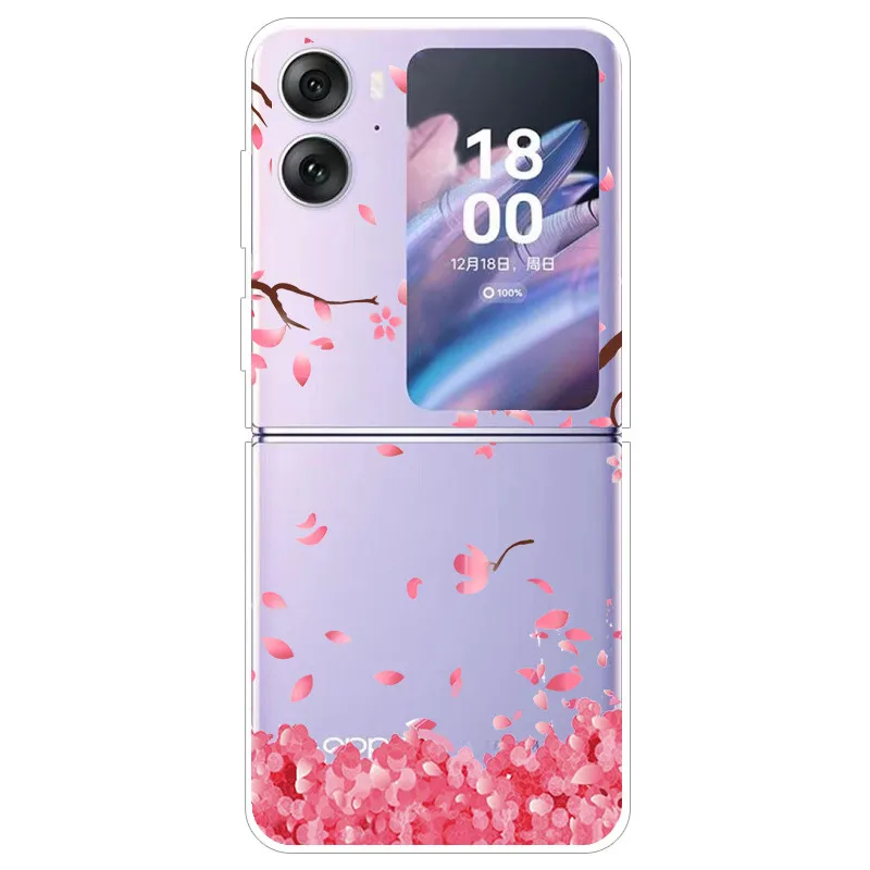 Transparent Hard Case for Oppo Find N2 Flip 5G - Clear Edge Foldable Protection