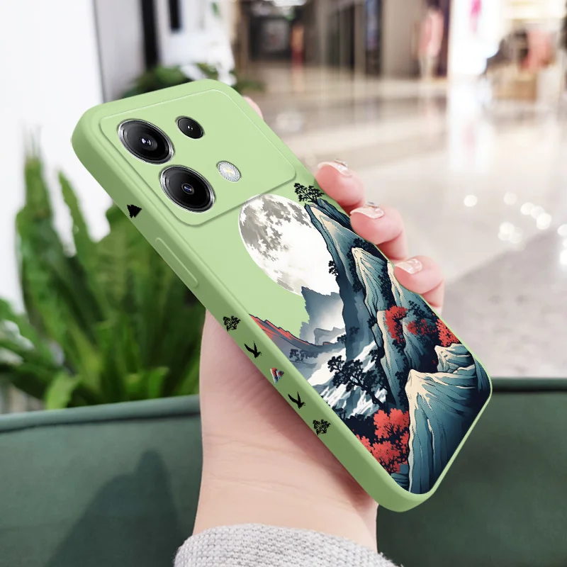 Smoke Mountain Silicone Phone Case - Durable Protective Cover