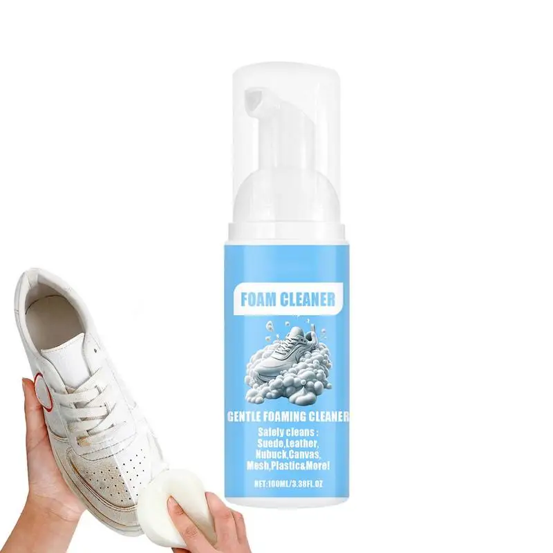 

Пенообразующий очиститель для кроссовок, 100 мл, средство для очистки белой обуви, восстанавливающий эффект для спортивной обуви, эффективное многофункциональное средство для удаления грязи из пены
