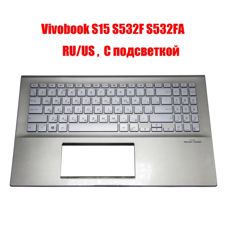 

Russian US Latin Spanish Keyboard for Asus Vivobook S15 S532 S532F S532FA With Backlit