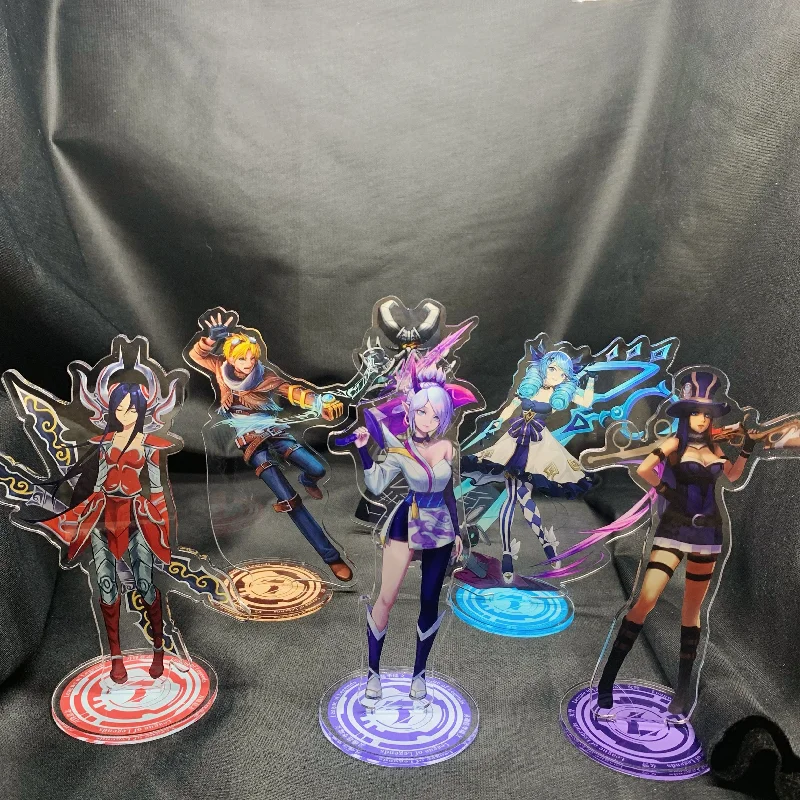Аниме игра Лига Легенд Yasuo стенд карточка акриловая арканская фигурка Jinx кайтлин