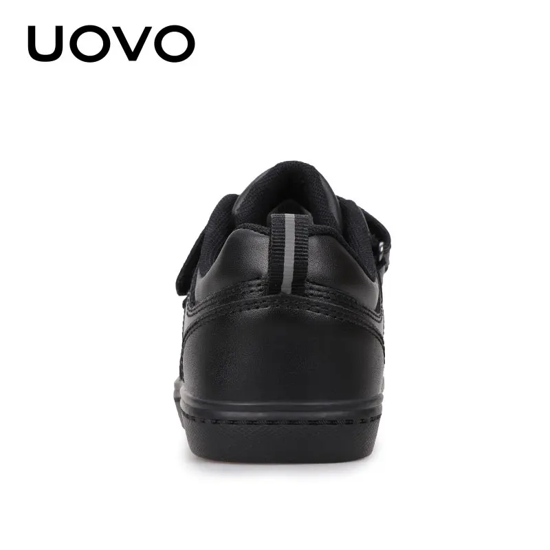 UOVO Boys Shoes Children Leather Shoes For Big Kids Teenagers Size 31-38 For Big Boy Formal Wedding British Style Simple B