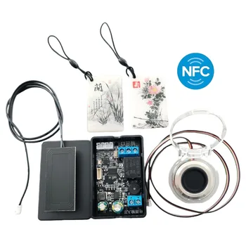 NFC Fingerprint Relay Control Module 10V-120V - Mobile Phone IC Card Access Controller for Vehicle Locomotive Unlock System 1