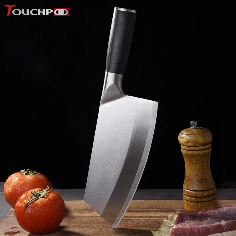 Kitchen Knife Damascus Laser Pattern Chinese Chef Forged Stainless Steel Meat Cleaver Butcher Vegetable Cutter Slice |