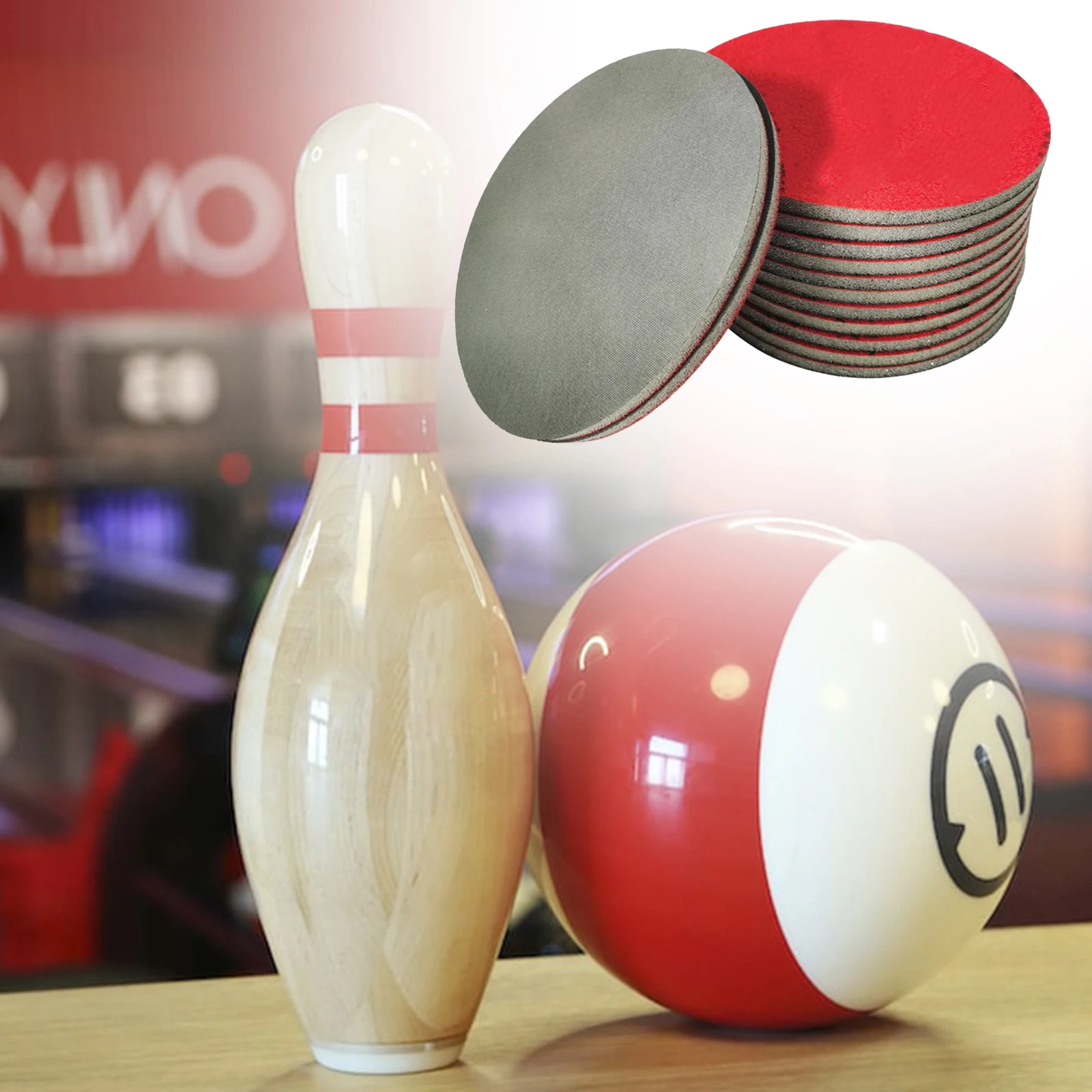 24 Pieces Bowling Sanding Pads Resurfacing Polishing Removing Scratches