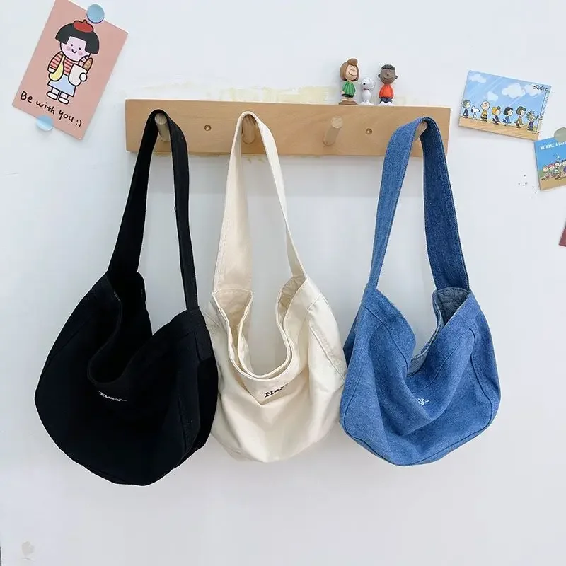 Baby Boys Girls Denim Shoulder Bags 2024 New Arrival Kids Cute Canvas Shoulder Bag Outdoor Accessory Small Bag Korean Style 2