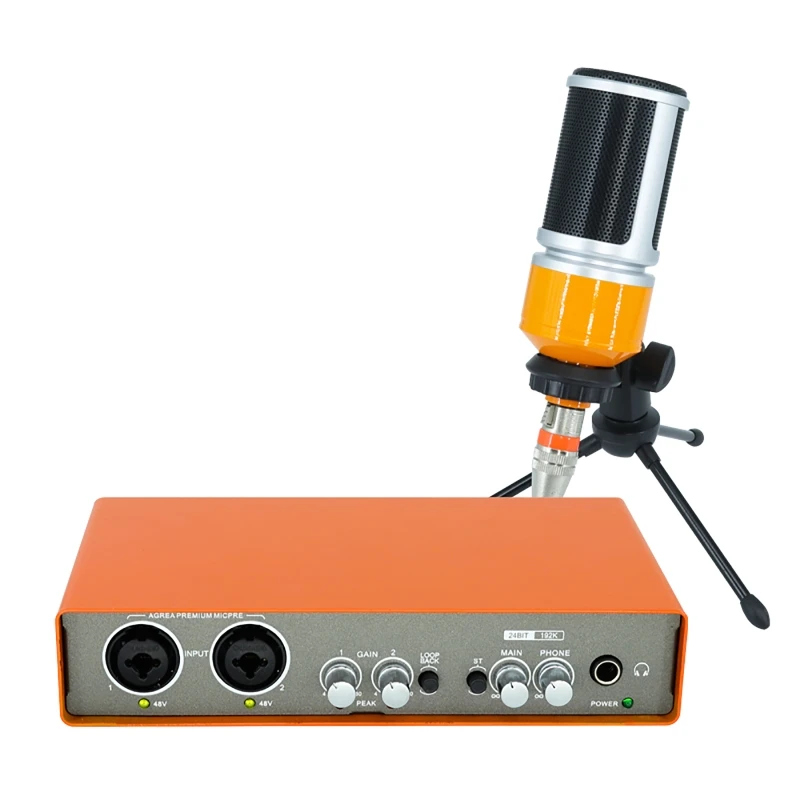 MicrophoneAudioInterfaceRecordingSoundCardElectricGuitarMixer