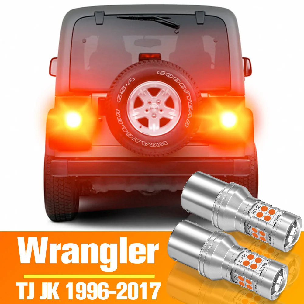 

2pcs LED Brake Light Bulb Accessories For Jeep Wrangler TJ JK 1996-2017 2006 2007 2008 2009 2010 2011 2012 2013 2014 2015 2016