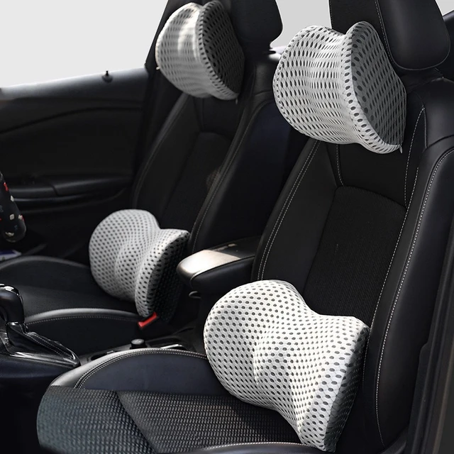 Car Seat Office Chair Massage Back Lumbar Support Ventilate Cushion Pad Back  Lumbar Cushion For Car Driver - AliExpress